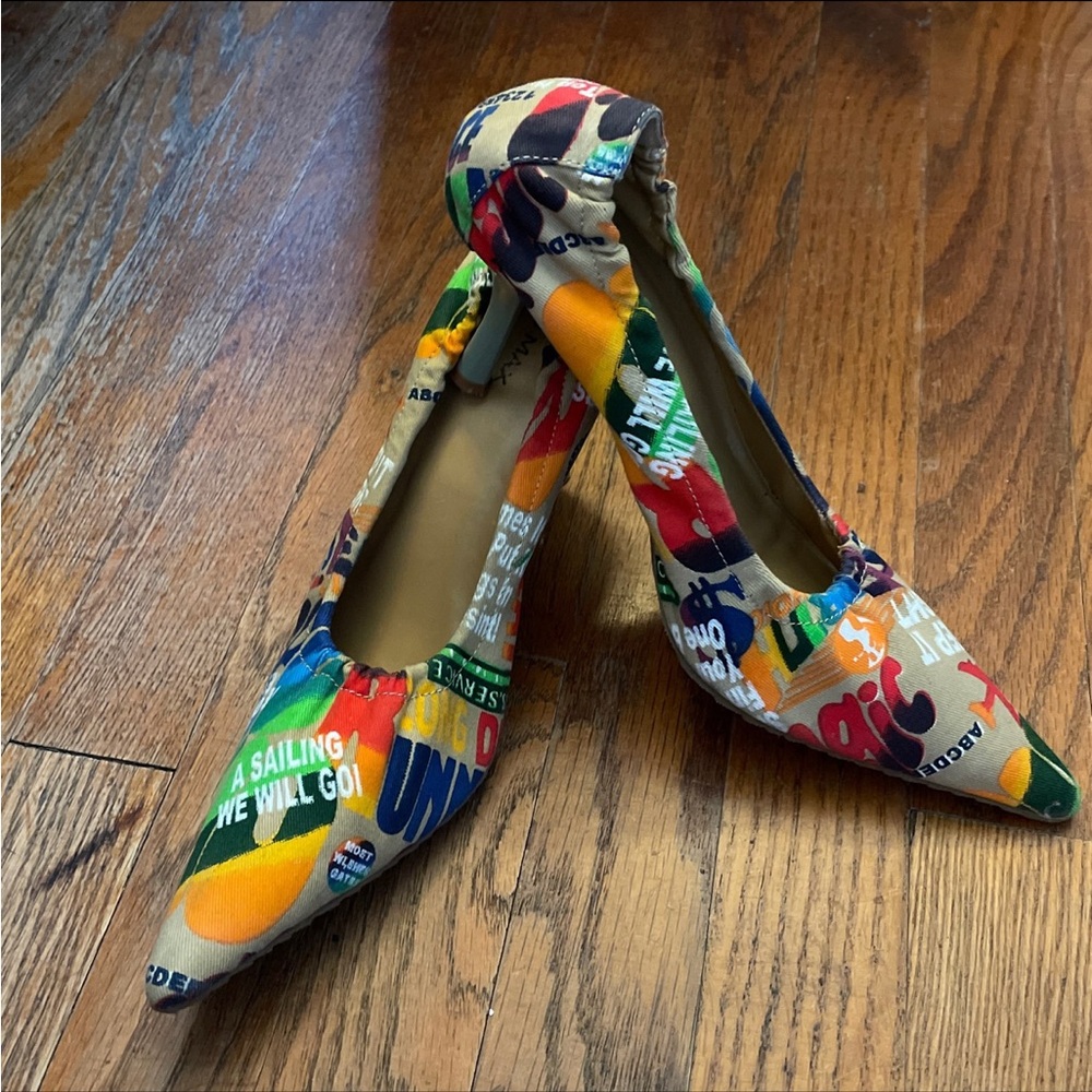 Colorful Graphic Print Women's Shoes